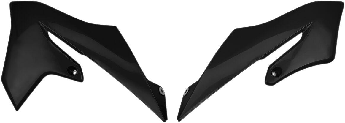 YA04867#001 - UFO Radiator Scoops - Yamaha YZ65 2019-22 - Black