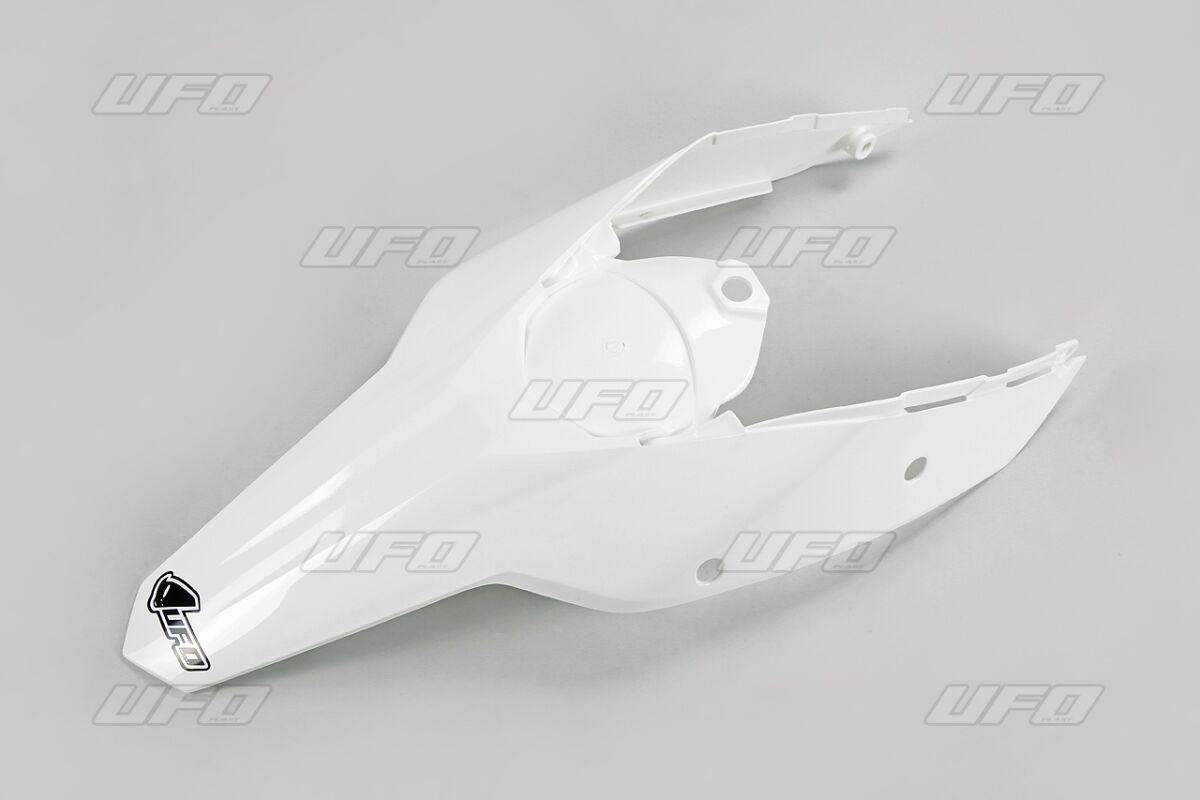 KT04021#047 - UFO Rear Fender & Side Panel Unit - KTM EXC 2008-11 - White