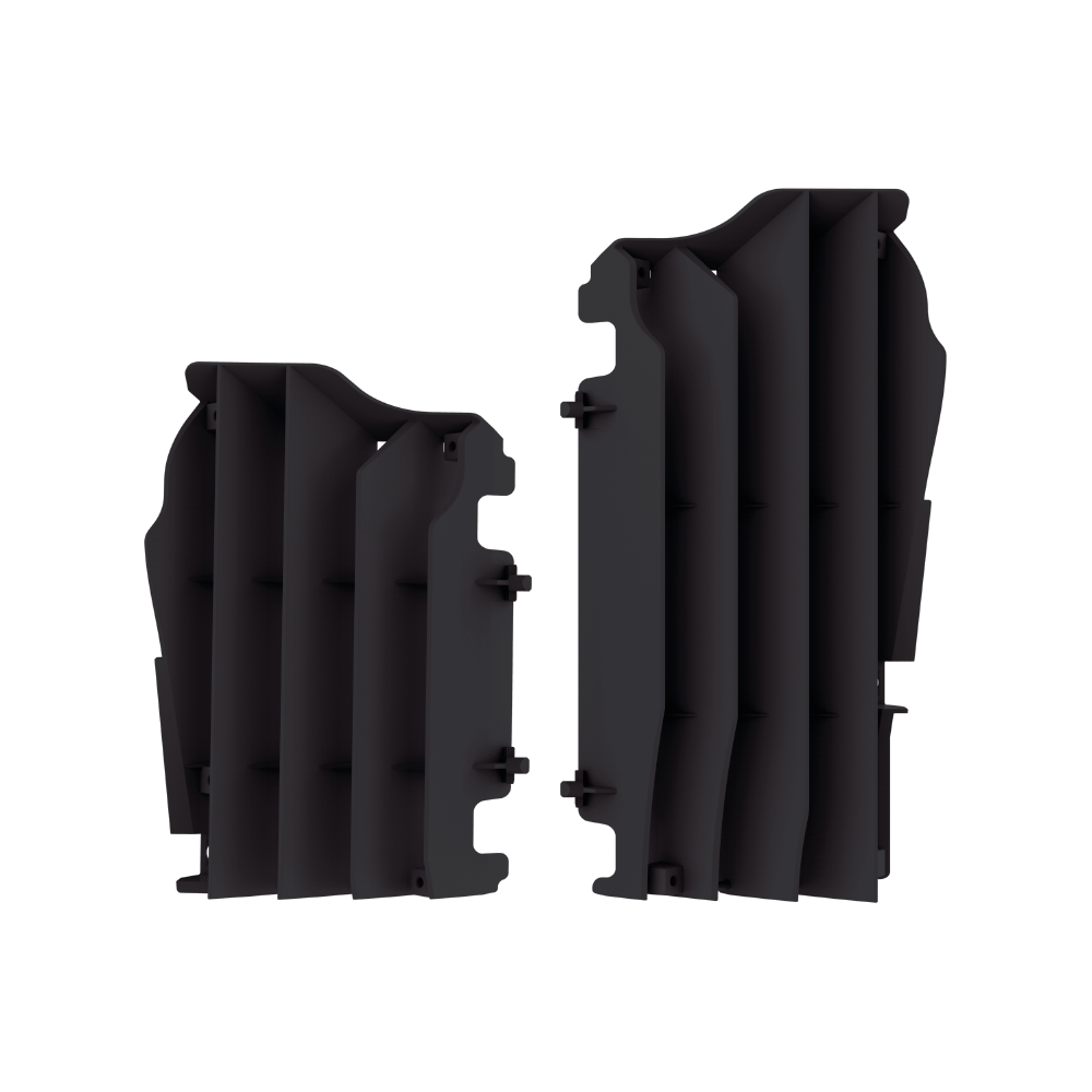 Polisport Black Radiator Louvres - Kawasaki Kxf250 2021-23, Kxf450 2016-23