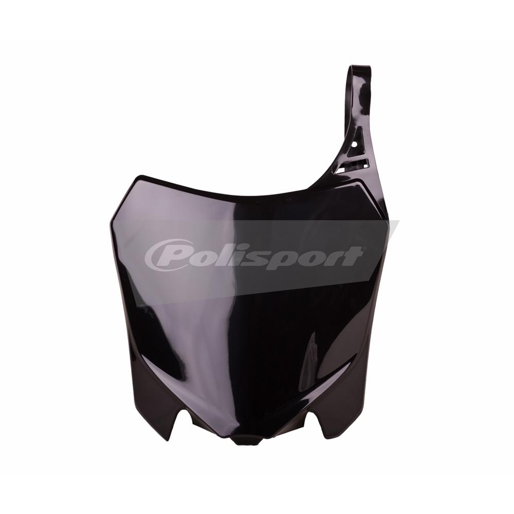 Polisport Black Front Number Board - Honda Crf250r 2014-17, Crf450r 2013-16