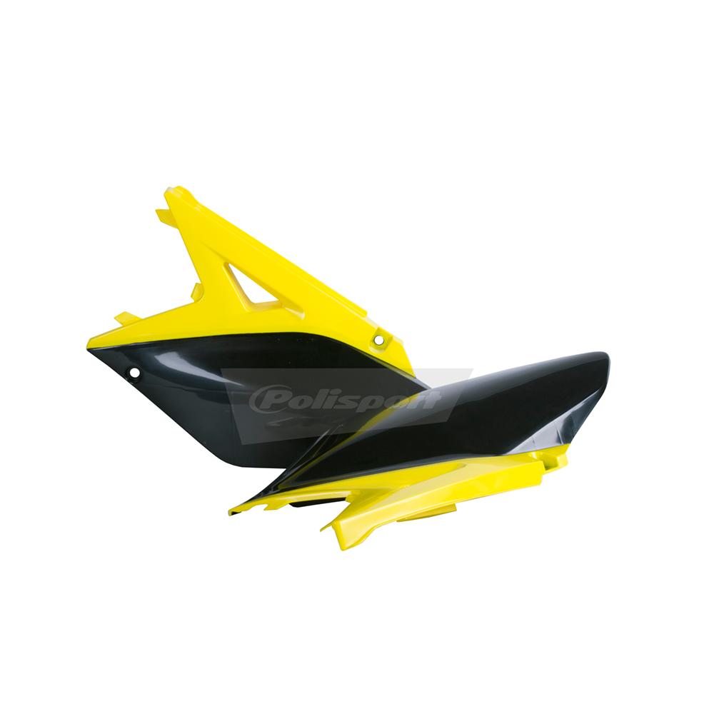 Polisport Side Panels - Suzuki RMZ250 2010-18 - Yellow/ Black