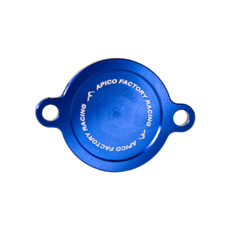 Apico Blue Oil Filter Cover - Kawasaki Kxf450 2016-18