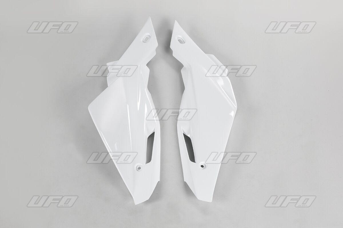 HU03324#041 - UFO Side Panels - Husqvarna TC 250-510 2008-12, TE 250-310 2011-12 - White