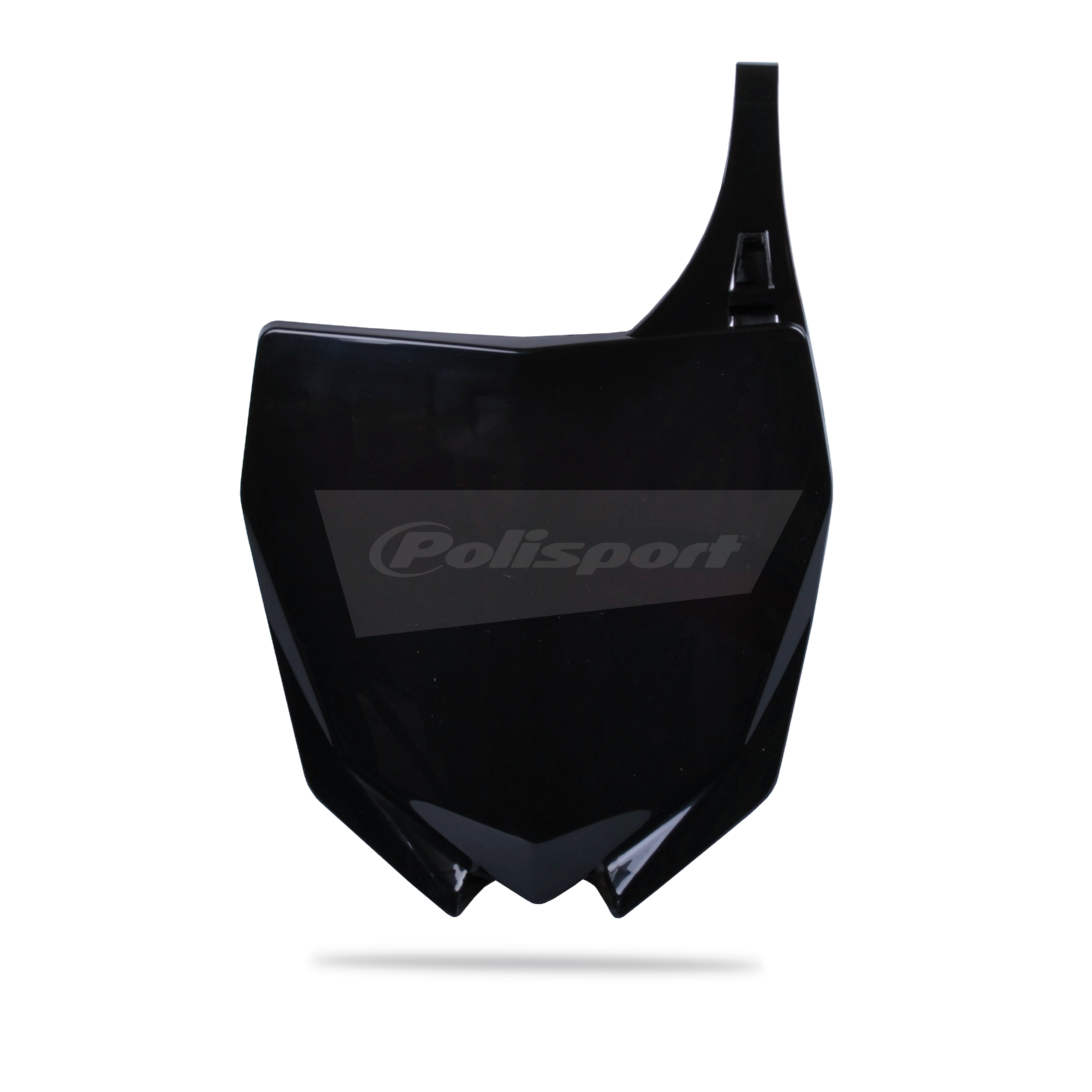 Polisport Black Front Number Board - Yamaha Yzf250 2010-18, Yzf450 2010-17, Yz 125/250 2015-20