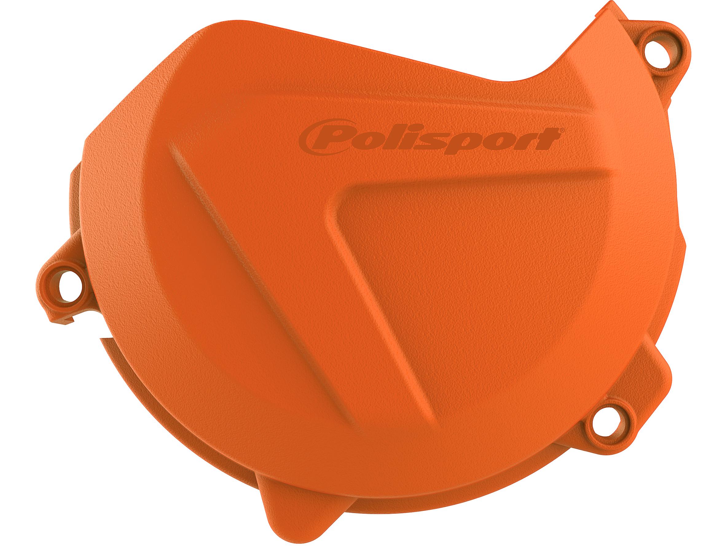 Polisport Orange Clutch Cover Protector - Ktm/ Husqvarna Sxf/Fc450 2016-22, Exc-F/Fe 450-501 2017-23