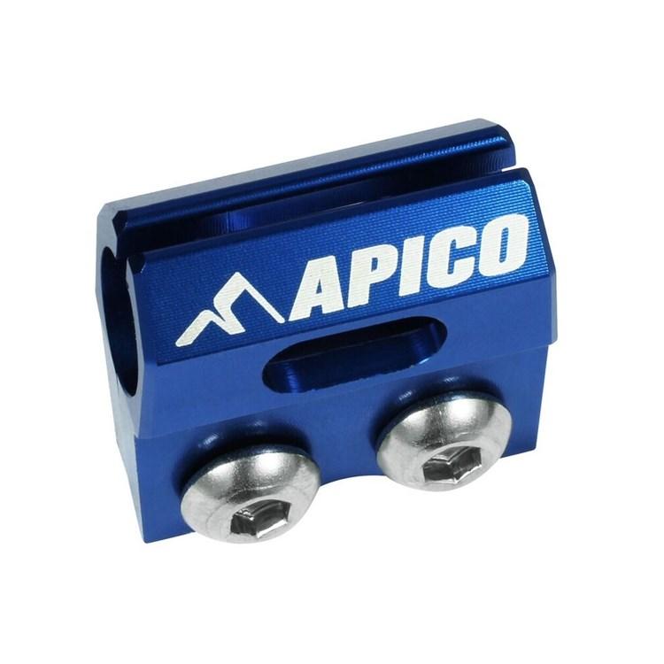 Apico Blue Brake Hose Clamp - Yamaha Yz65 2018-24, Yz85 2019-24, Yz 125/250 2009-24