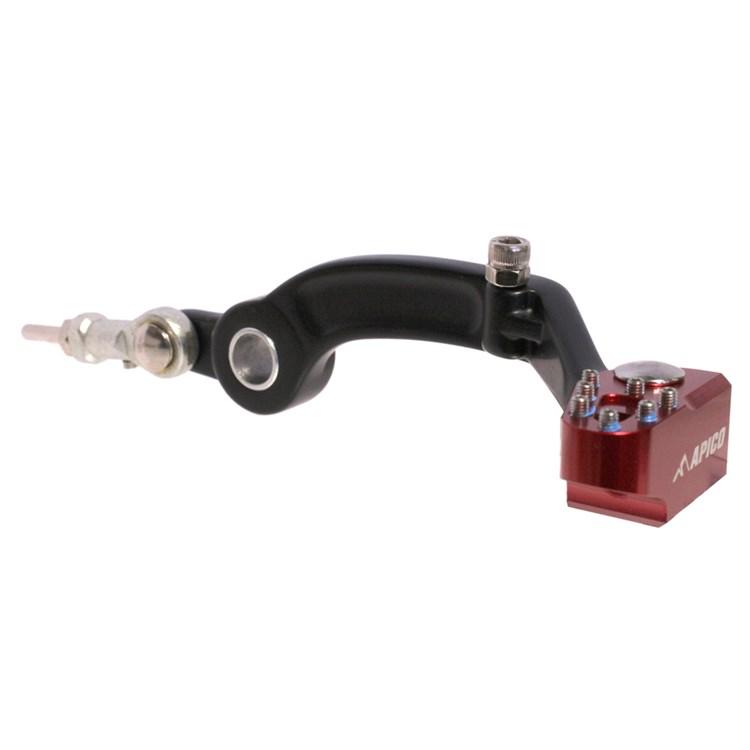Apico Black/Red Elite Trials Brake Pedal - Gas Gas Pro 2009-18
