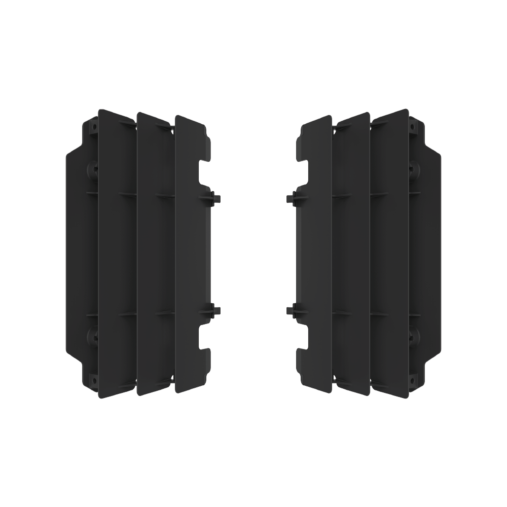 Polisport Black Radiator Louvres - Kawasaki Kx125 1997-98 & 2003-05, Kx250 1998 & 2003-04