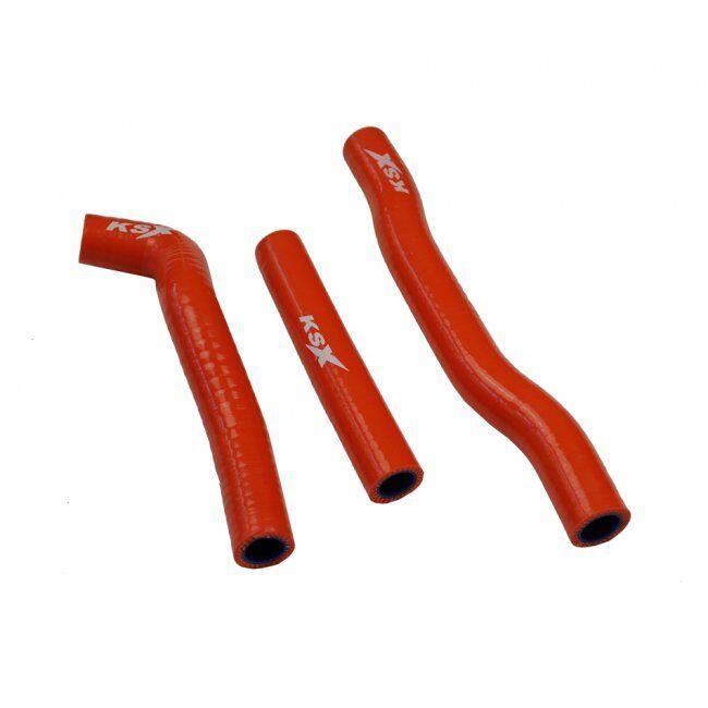 WM022O - WM022O - KSX Radiator Hose Kit - KTM SX125 & Husqvarna TC125 2016-18 - Orange