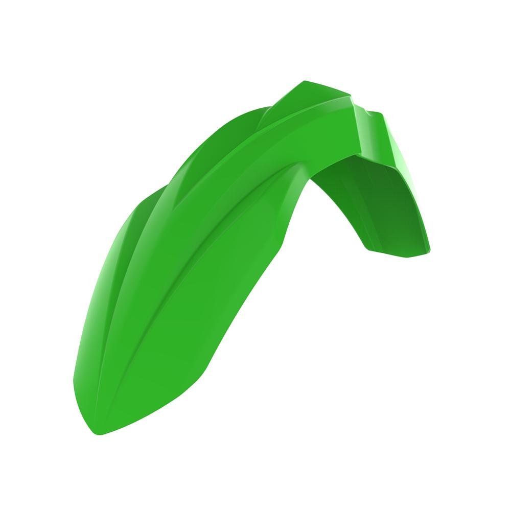 Polisport Green Front Fender - Kawasaki Kxf250 2017-23, Kxf450 2016-23