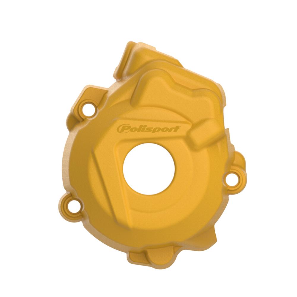 Polisport Ignition Cover Protector - KTM SXF250 2013-15, SXF350 2012-15, Husqvarna FC 250/350 2014-15 - Yellow