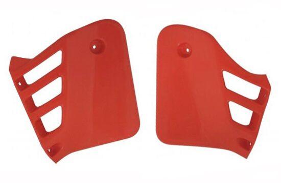 HO02602#121 - UFO Radiator Scoops - Honda CR125 1987-88 - Light Red