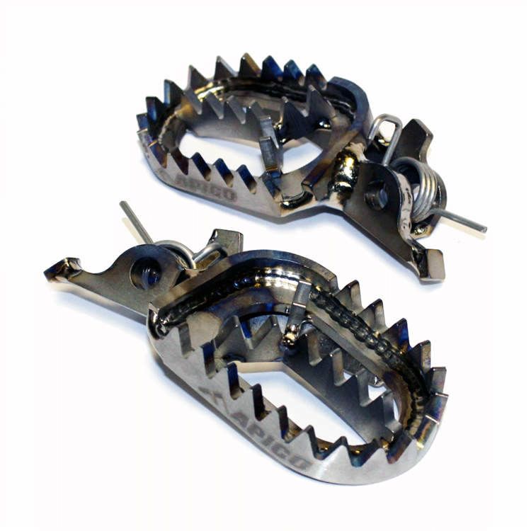 Apico Titanium Foot Pegs - Kawasaki Kxf250 2006-23, Kxf450 2007-23