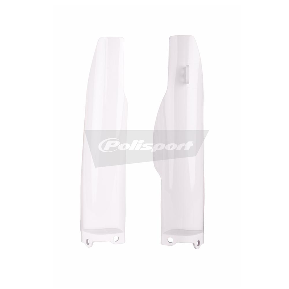 Polisport White Lower Forks Guards - Kawasaki Kx 125/250 2004-08, Kxf 250/450 2004-05