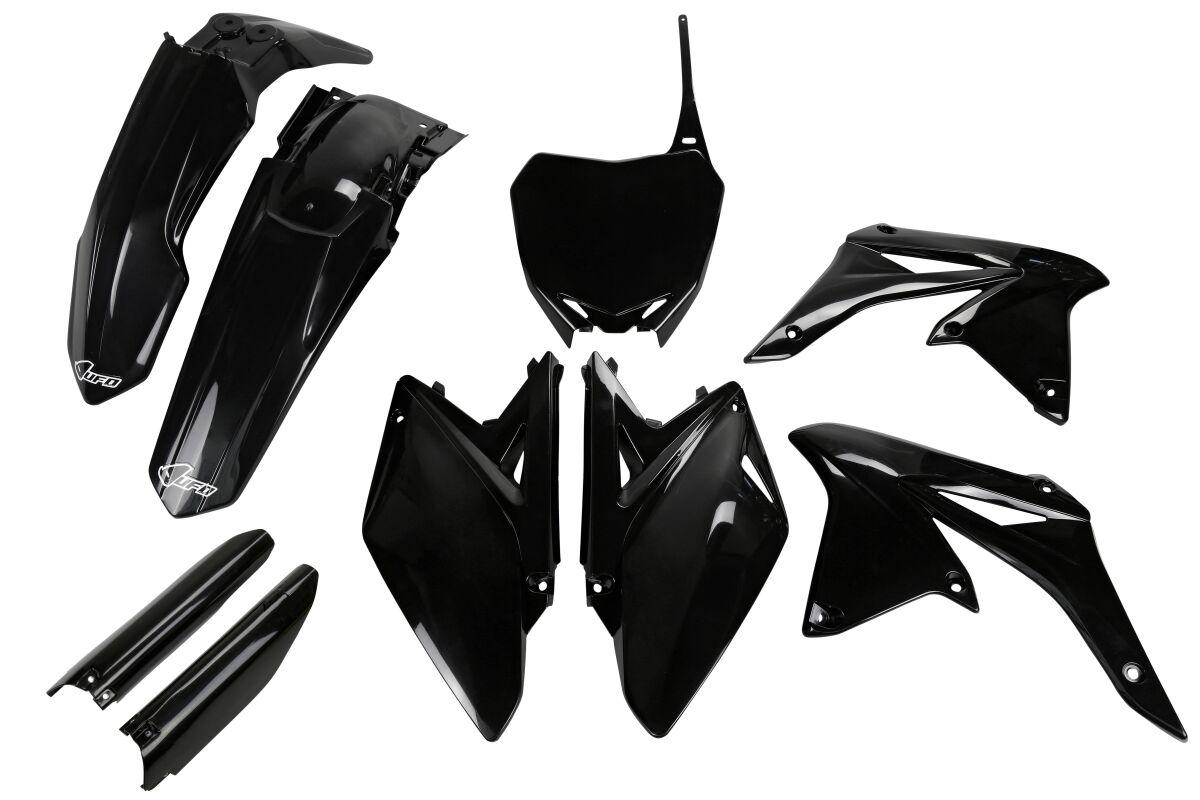 Ufo Black Sukit411f@001 - Full Plastics Kit - Suzuki Rmz250 2010