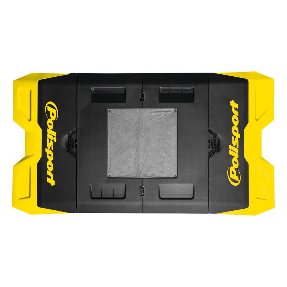Polisport Black/Yellow Foldable Workshop Moto Pad Matt