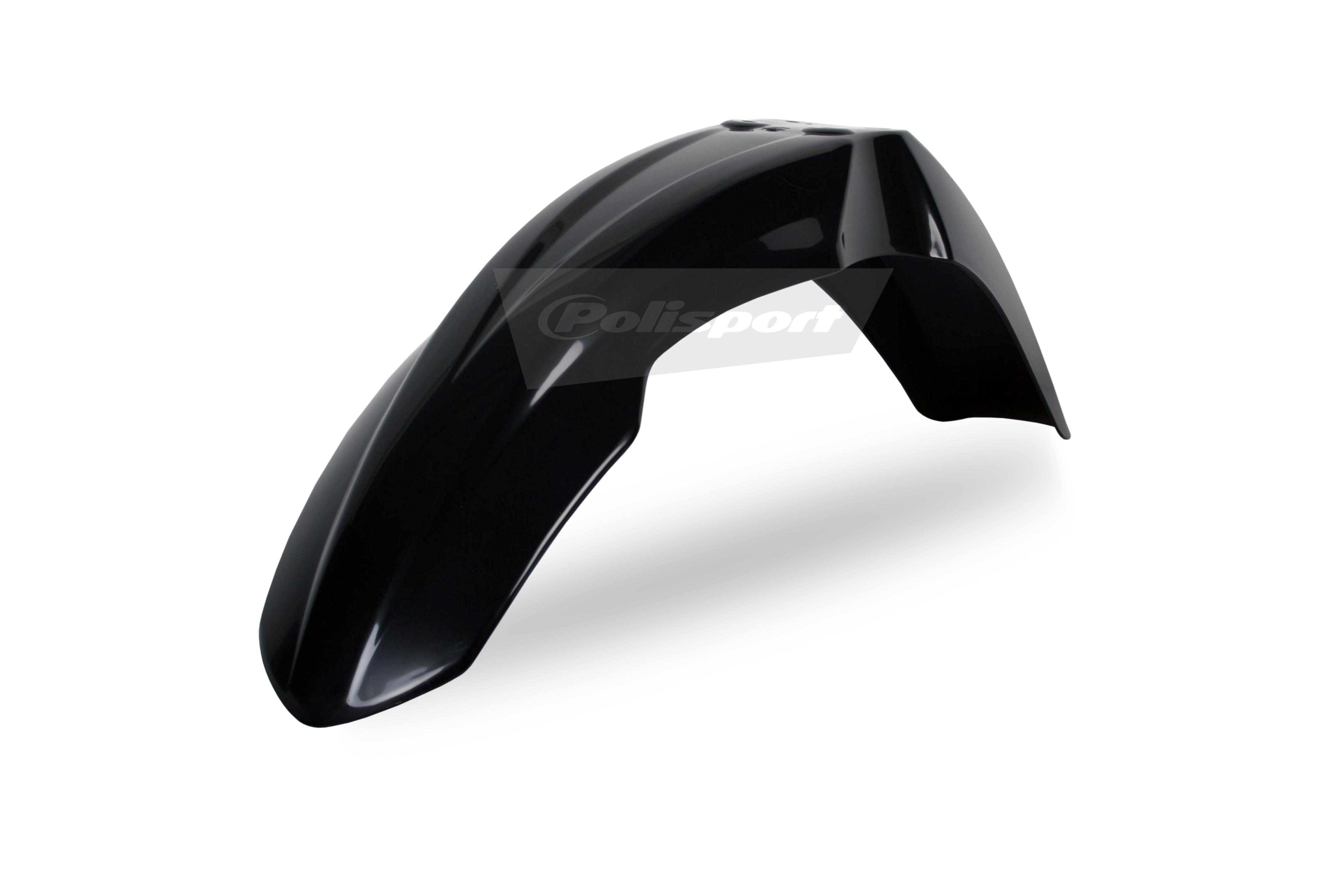 Polisport Black Front Fender - Honda Cr 125/250 2004-07, Crf250r 2004-09, Crf450r 2004-08, Crf250x & Crf450x 2004-18