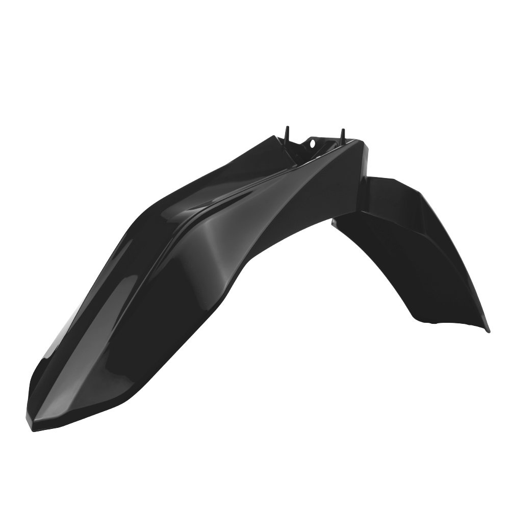 Polisport Black Front Fender - Gas Gas Ec 250/300 2018-20, Rieju Mr 250/300 2021