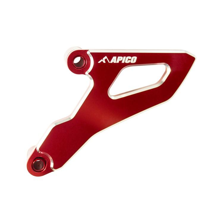 Apico Red Front Sprocket Cover - Honda Cr250 2002-07, Crf250r 2004-09, Crf250x 2004-19, Crf450r 2008