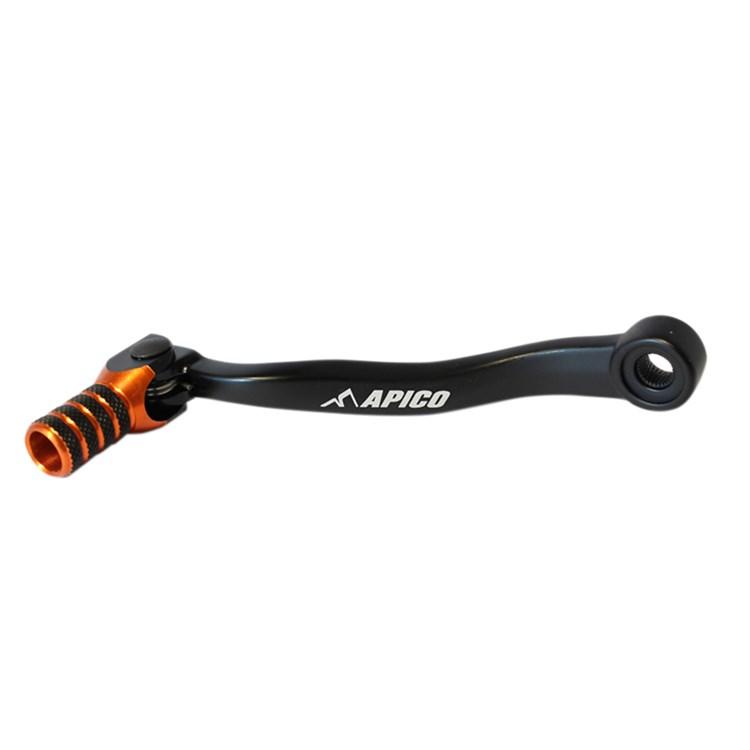 Apico Black/Orange Elite Gear Pedal - Ktm Sx/Exc/Tpi 250/300 2017-22