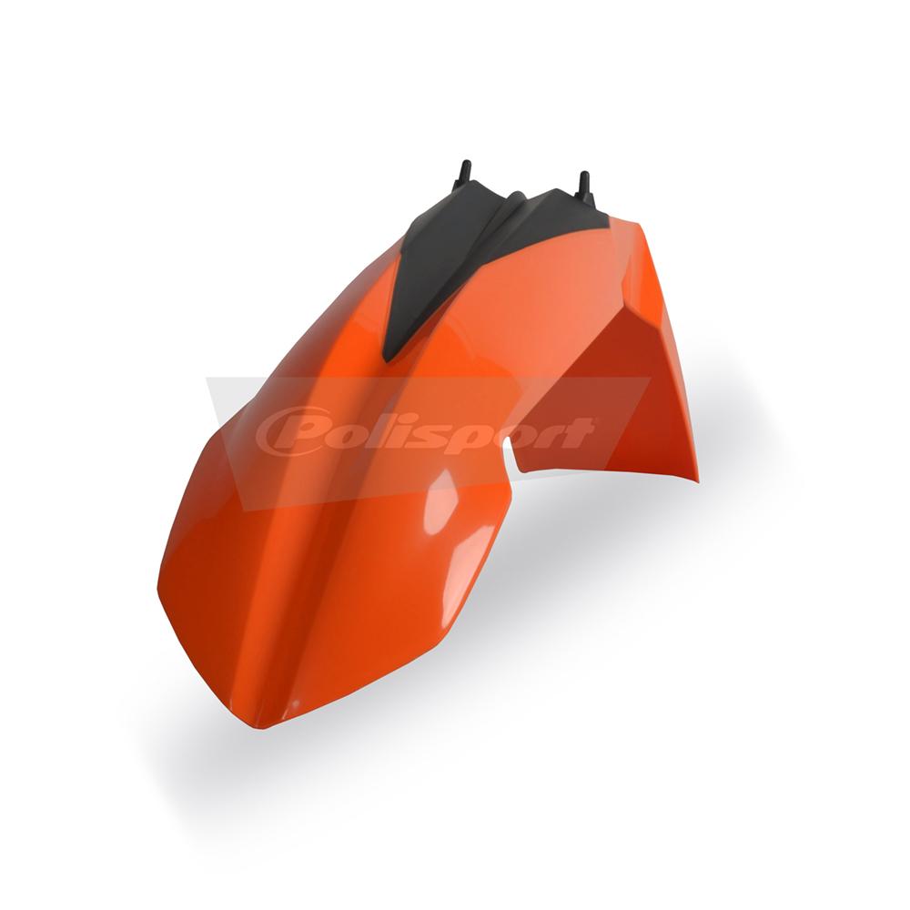 Polisport Orange Front Fender - Ktm Sx 125/250 2007-12, Exc/Exc-F 2008-13