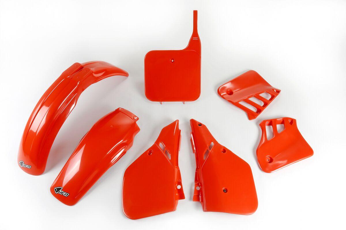 HOKIT099@999 - UFO Full Plastics Kit - Honda CR125 1987-88 - Red