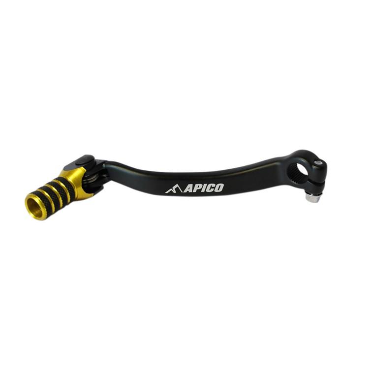 Apico Black/Yellow Elite Gear Pedal - Suzuki Rmz450 2005-07