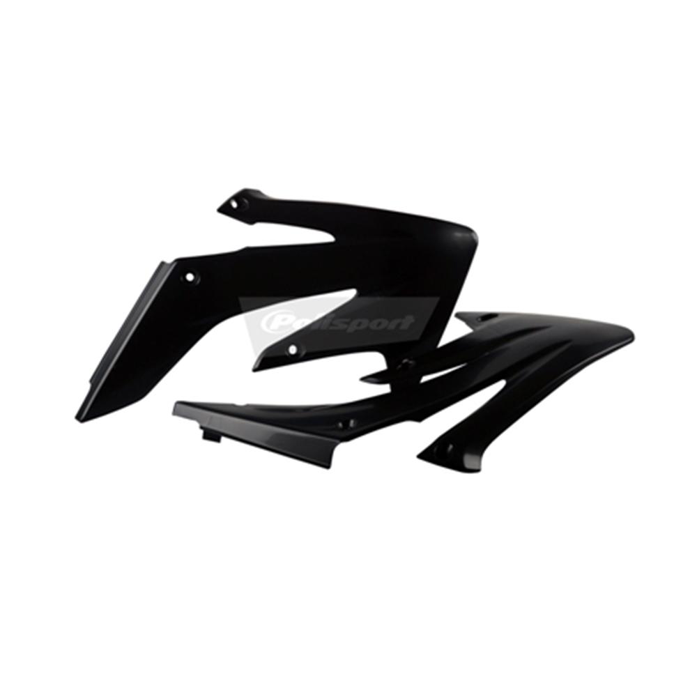Polisport Black Radiator Scoops - Honda Crf250r 2004-09