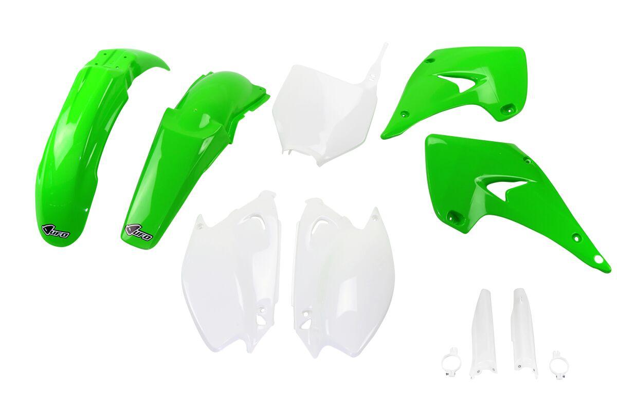 Ufo Kakit201f@999 - Full Plastics Kit - Kawasaki Kx 125/250 2003-04 - Oem