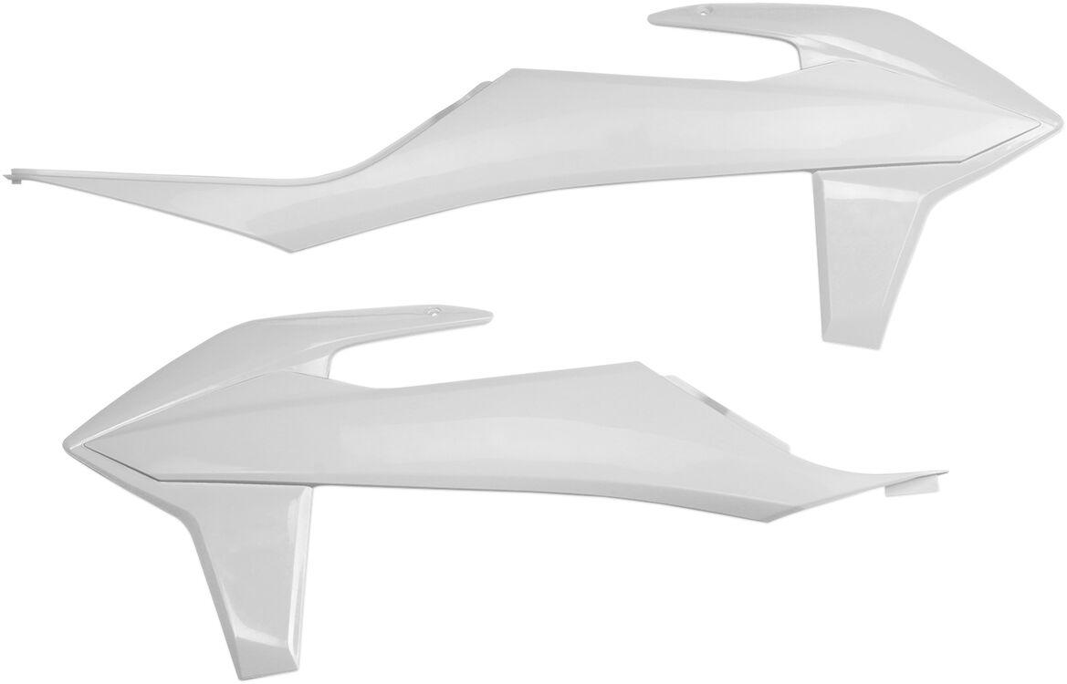 Ufo White Kt04092#047 - Radiator Scoops - Ktm Sx 125/150/250 2019-20