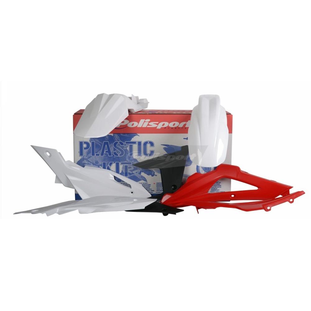 Polisport White/Red Full Plastics Kit - Husqvarna Tc/Te250-510 2009-10