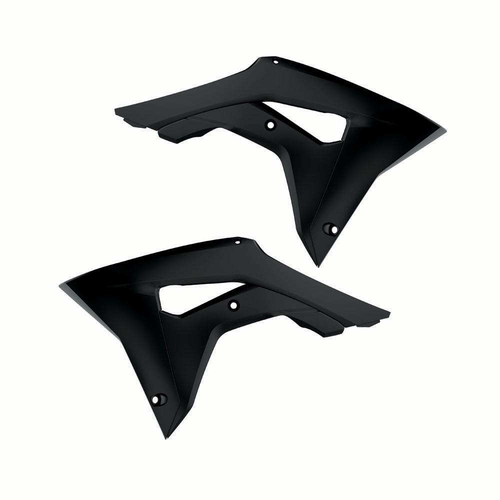 Polisport Black Radiator Scoops - Honda Crf250r 2018-21, Crf450r 2017-20