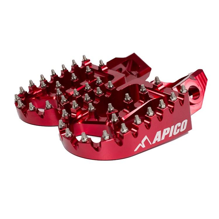 Apico Red Xtreme Foot Pegs - Gas Gas Mc125 & Mc250f 2021-23