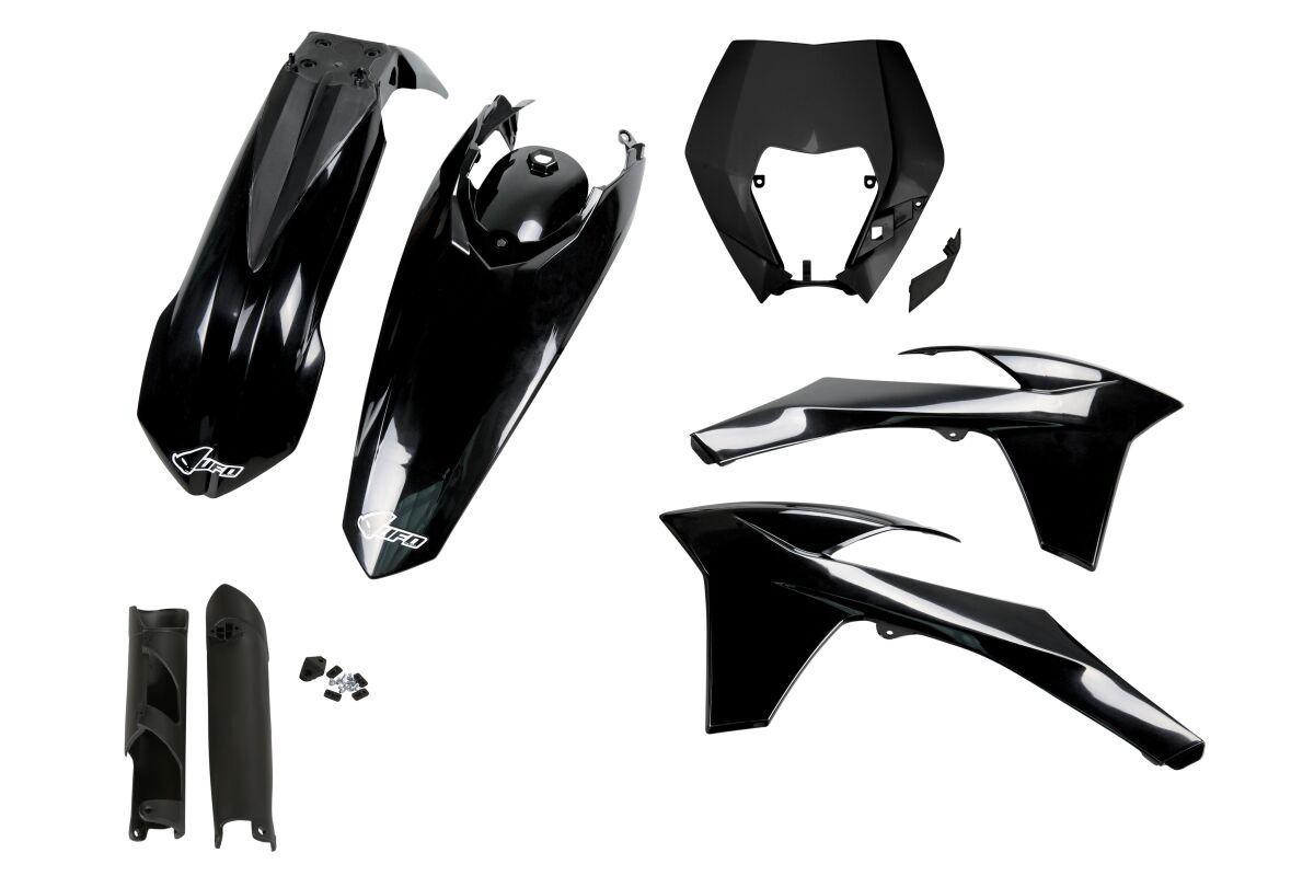 KTKIT521F@001 - UFO Full Plastics Kit - KTM EXC 125/200/250/300/450/500 2012-13 - Black