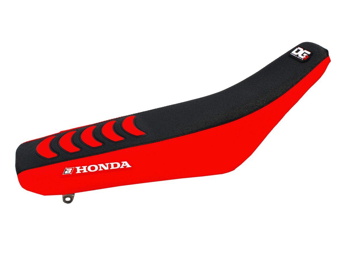 1134H - Blackbird Double Grip 3 Seat Cover - Honda CR 125/250 2002-07 - Red/Black