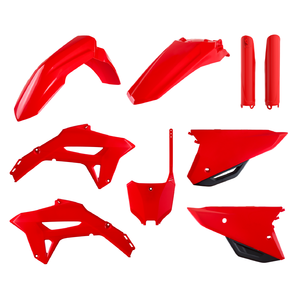 Polisport Red Full Plastics Kit - Honda Crf250r 2022-2024, Crf450r 2021-2024 - Oem (Red)