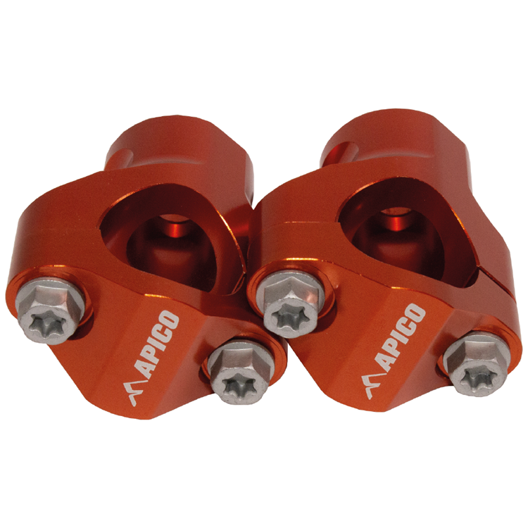 Apico Orange Handlebar Mount Kit - 28.6Mm - Ktm Sx/Sxf 125-450 & Husqvarna Tc/Fc 125-450 2017-21