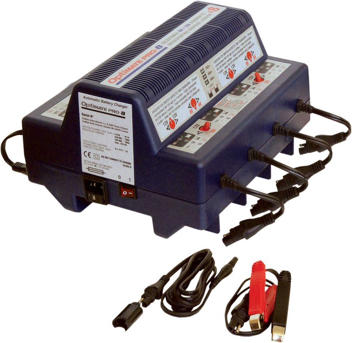 Tecmate Ts44vde - Optimate Pro 8 6V/12V Multiple Battery Charger