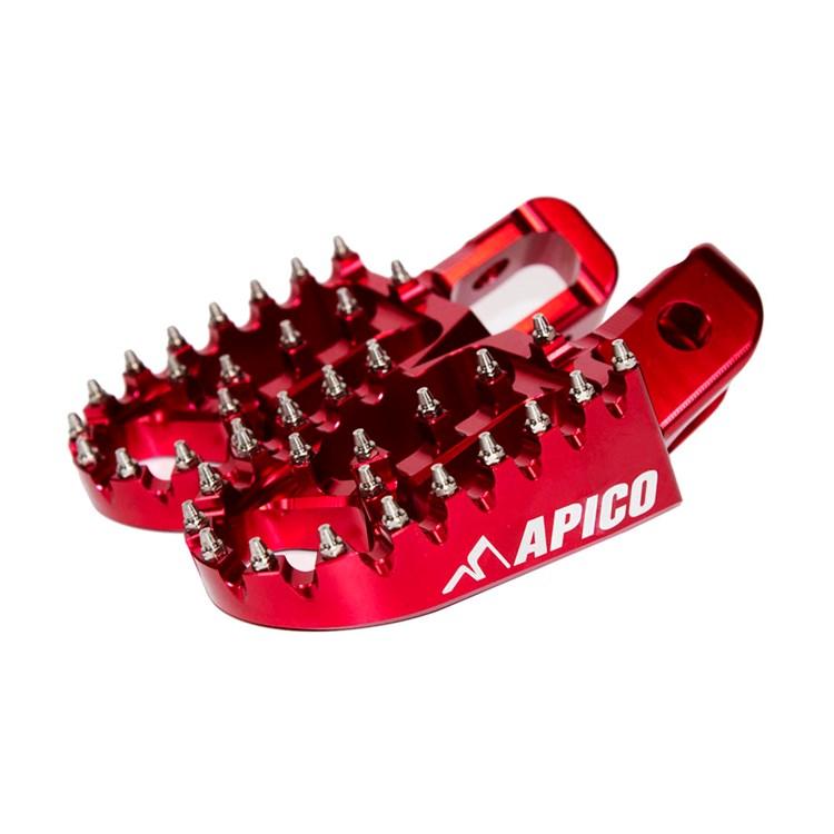 Apico Red Xtreme Foot Pegs - Beta Rr 125-300 2T 2013-19, Rr 350-520 4T 2010-19, Gas Gas Ec/Xc 2018-20
