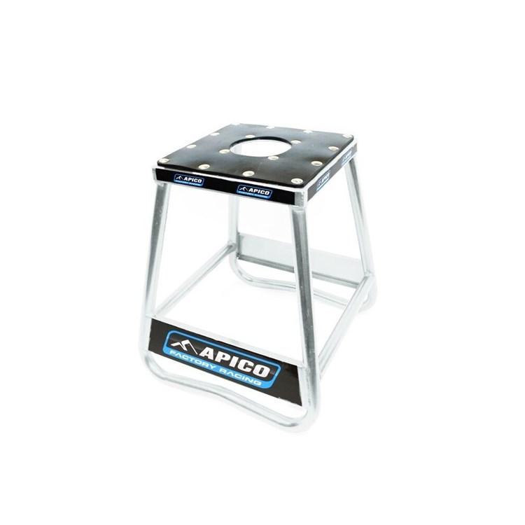 Apico Black Alloy Static Box Bike Stand - Silver