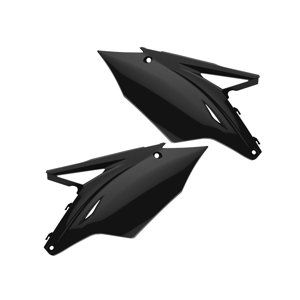 Polisport Black Side Panels - Kawasaki Kxf250 2017-18, Kxf450 2016-18