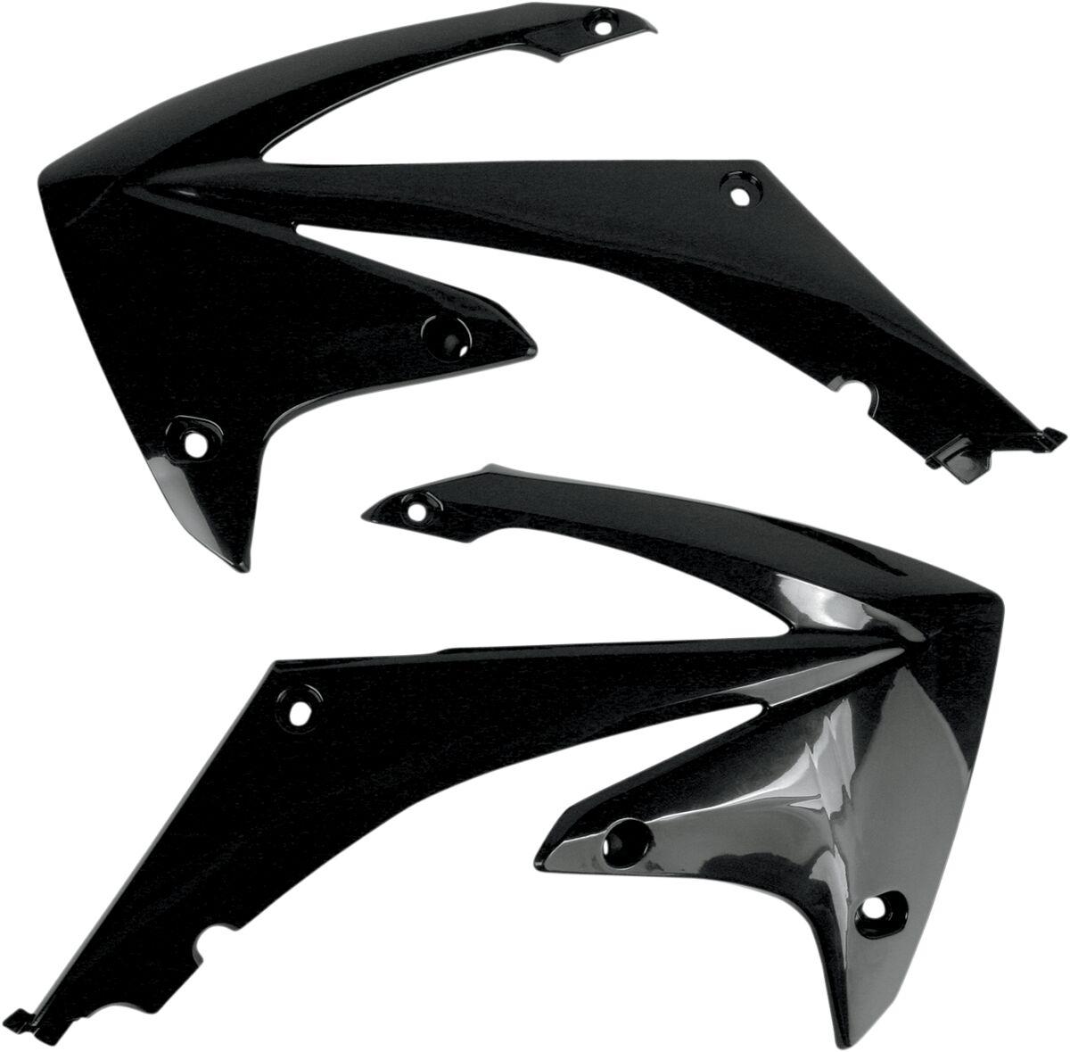 HO04637#001 - UFO Radiator Scoops - Honda CRF250R 2010-13, CRF450R 2009-12 - Black