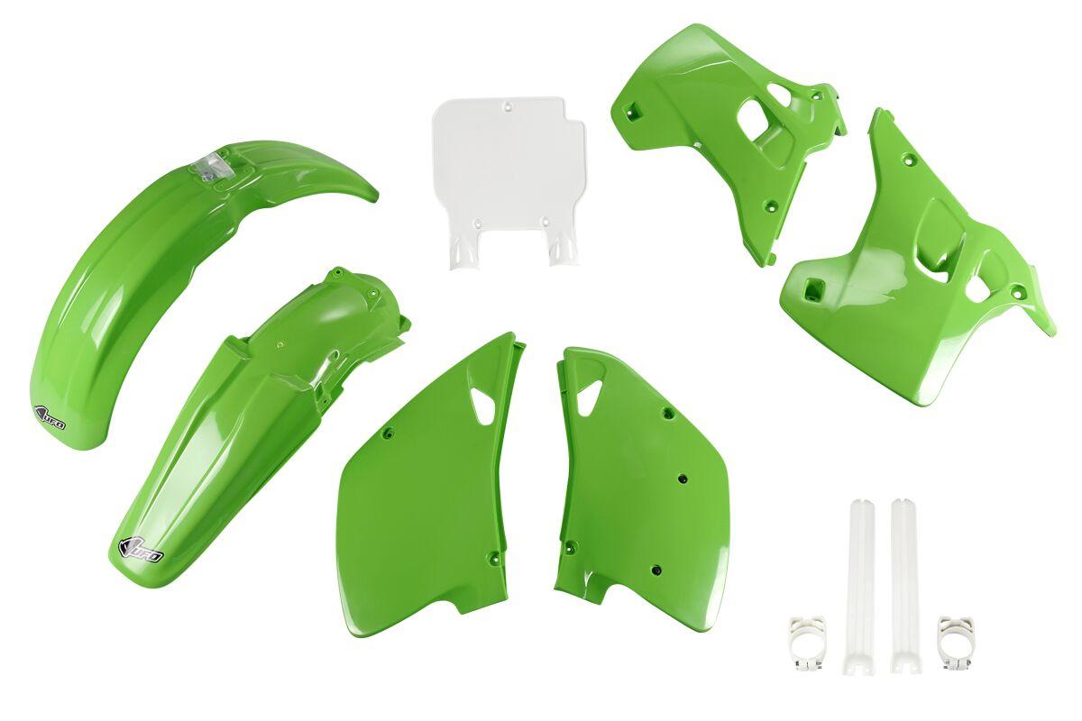 Ufo Kakit195f@999 - Plastics Kit - Kawasaki Kx125 1992 - Oem