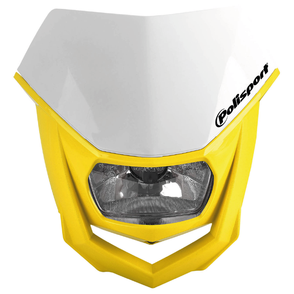 Polisport Women's White/Yellow Halo Universal Front Headlight Unit