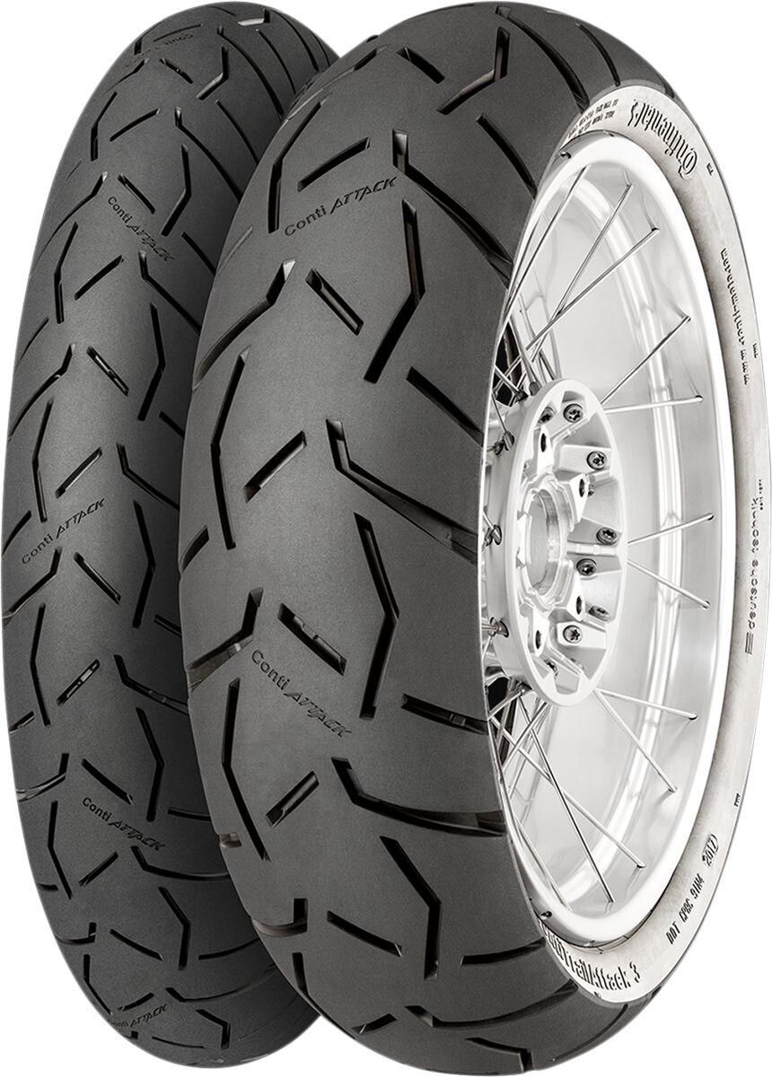 Continental 02445360000 - Contitrail Attack 3 72W Tl Rear Tyre - 170/60 Zr 17"