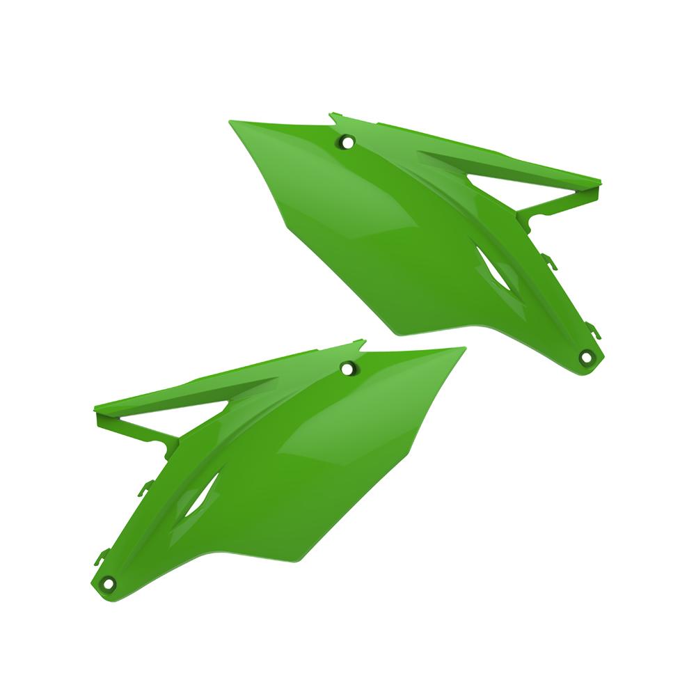 Polisport Green Side Panels - Kawasaki Kxf250 2017-18, Kxf450 2016-18