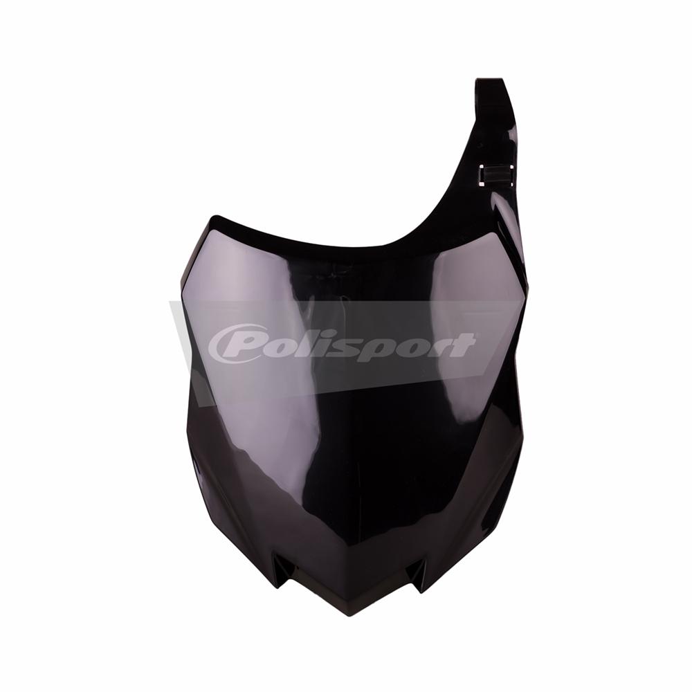 Polisport Black Front Number Board - Kawasaki Kxf250 2013-16, Kxf450 2013-15