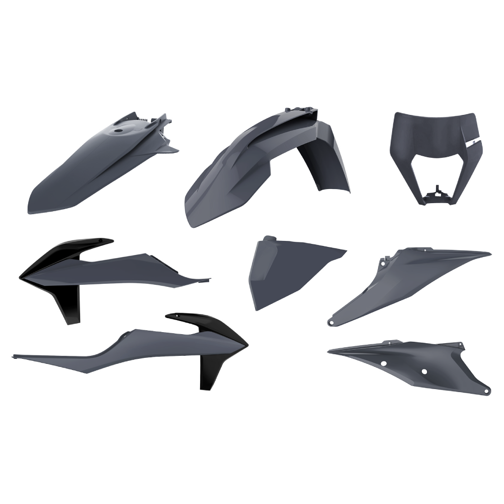 Polisport Grey Enduro Plastics Kit - Ktm Exc/ Exc-F 2020-23