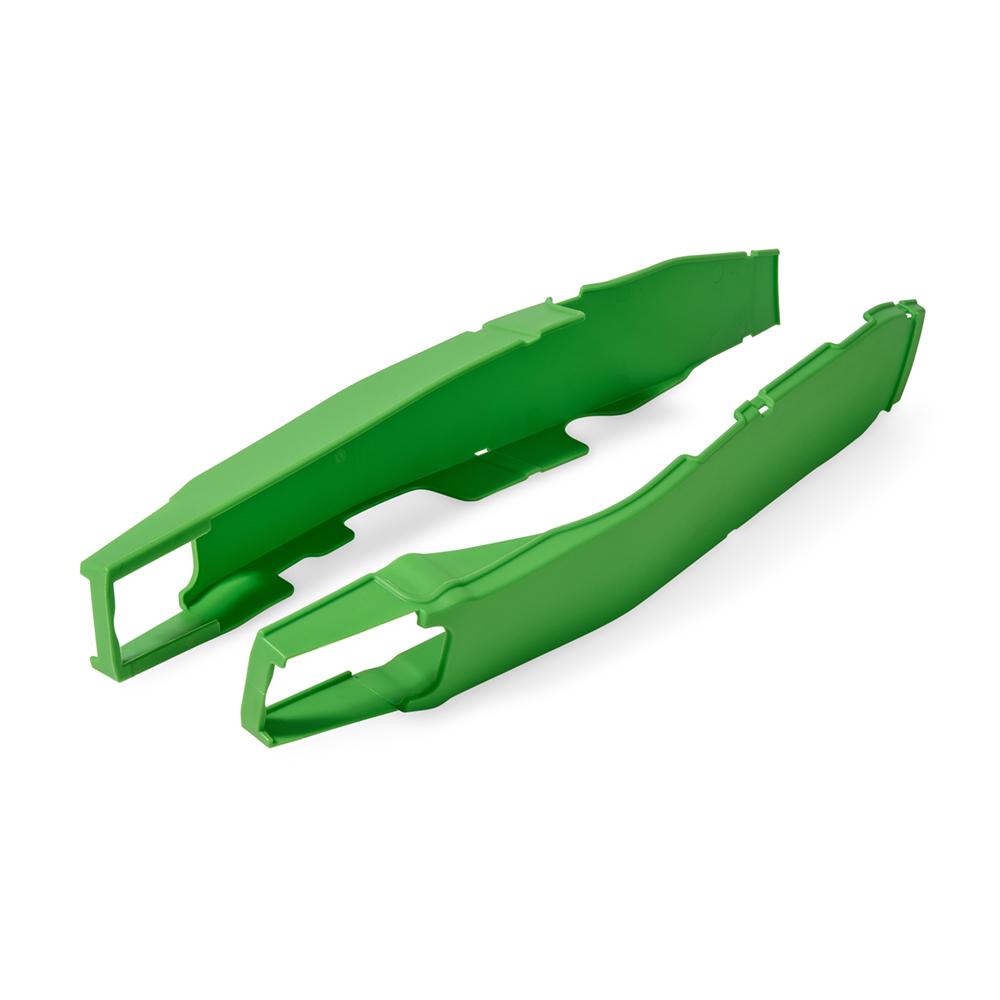 Polisport Green Swingarm Protectors - Kawasaki Kxf250 2012-16, Kxf450 2012-15