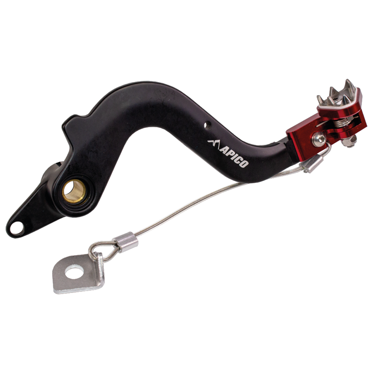 Apico Red Forged Brake Pedal - Beta Rr 125-300 2T & 350-480 4T 2020-22